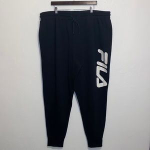 Fila Sweatpants with Elastic Waistband and External Drawstring